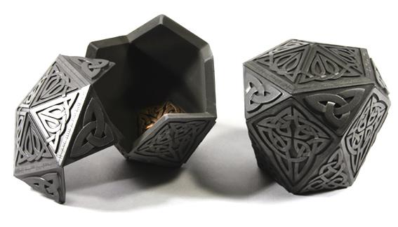 Large Pentagon Celtic Treasure box handmade in Scotland