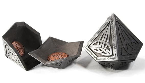 Pyramid Celtic Treasure box handmade in Scotland