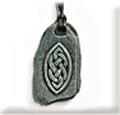 Resin stone effect pendant R1