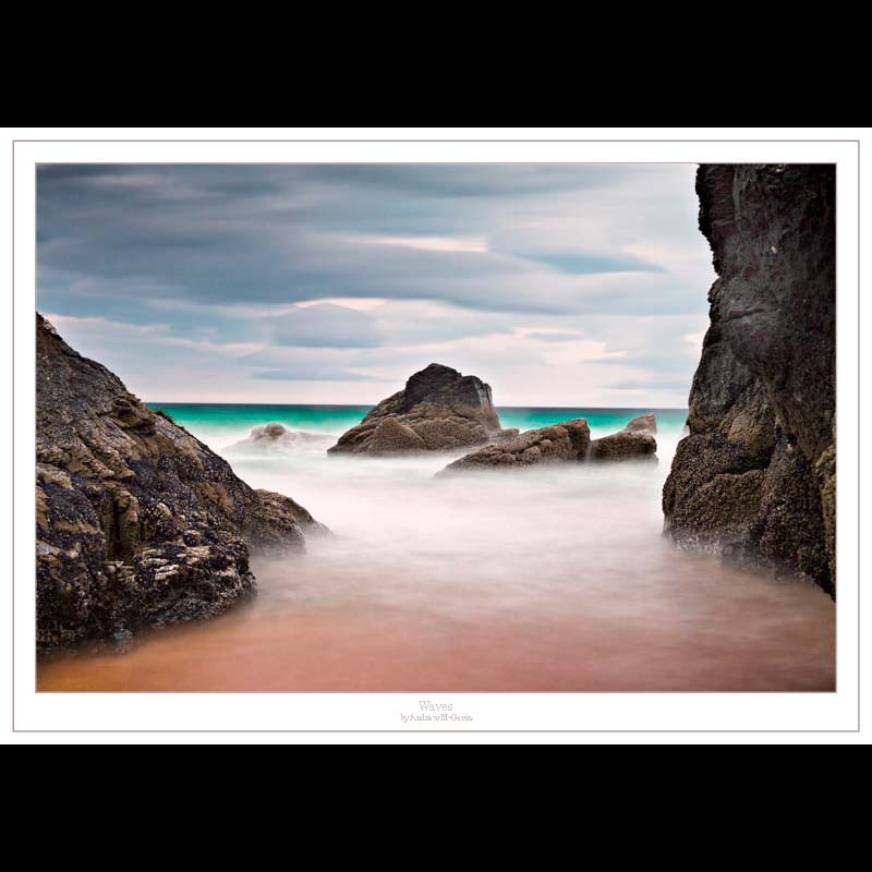 Breaking wave at Sango Sands